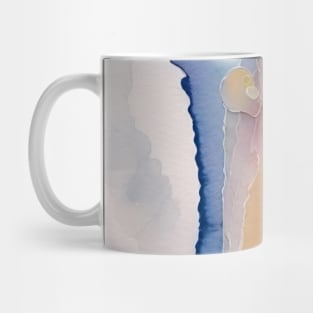 Blue and orange  Abstract Art Mug